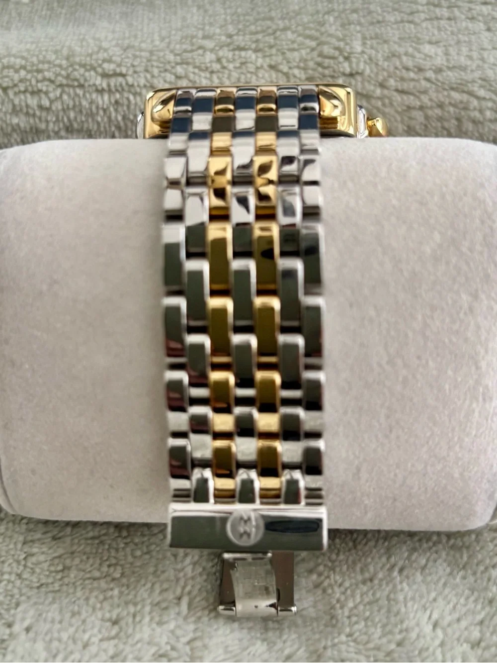 MICHELE  Deco XL Watch (Includes Two Extra Michele Leather Straps)
